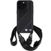 BMW M Edition Carbon Stripe &amp; Strap Hülle für iPhone 15 Pro – Schwarz