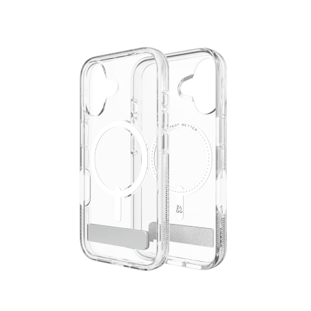 Etui z podstawką ZAGG Crystal Palace Snap Kickstand MagSafe do iPhone 16 - przezroczyste