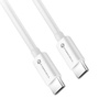 FORCELL kabel Typ C do Typ C QC4.0 3A/20V PD60W C338 25cm biały