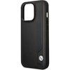 Original Case IPHONE 14 PRO BMW Hardcase Leather Blue Dots (BMHCP14L22RBDK) black