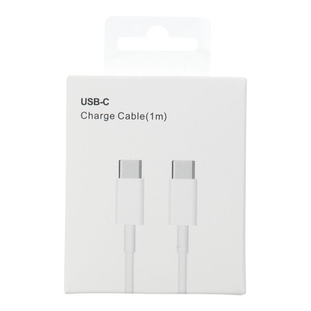 Kabel Typ C do Typ C 3.0 PD 30W HD26 BOX biały 1 metr