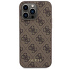 Etui Guess 4G Metal Gold Logo na iPhone 15 Pro Max - brązowe