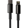 Baseus kabel USB Typ C - Lightning szybkie ładowanie Power Delivery 20 W 2 m czarny (CATLWJ-A01)