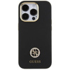 Original Case APPLE IPHONE 15 PRO MAX Guess Hardcase Silicone Logo Strass 4G (GUHCP15XM4DGPK) black