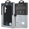 Original Case SAMSUNG GALAXY S25 Mercedes Leather Contrasted Blue Horizontal Curve MagSafe black