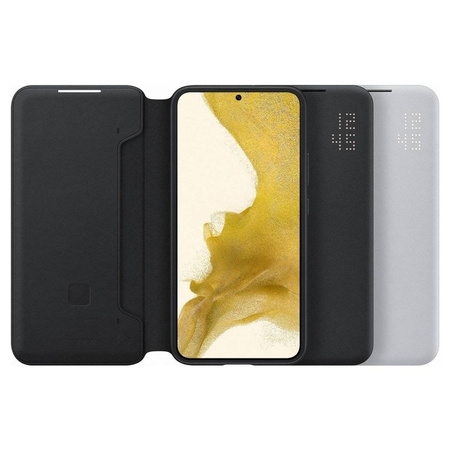 Samsung LED View Cover with LED display for Samsung Galaxy S22 + (S22 Plus) light gray (EF-NS906PJEGEE)