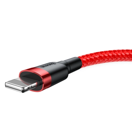 Baseus Cafule Cable - Kabel połączeniowy USB do Lightning, 1.5 A, 2 m (czerwony)