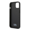 Original Handyhülle IPHONE 13 PRO Karl Lagerfeld Hardcase Monogram Ikonik Patch schwarz