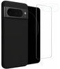 Etui do Google Pixel 8 Pro czarne + Szkło na ekran + Szkło na aparat