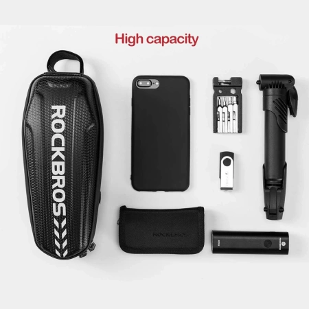 Rockbros B60 wasserdichte Fahrradtasche für Rahmen – Schwarz