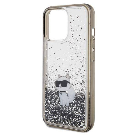 Karl Lagerfeld nakładka do iPhone 13 Pro Max 6,7&quot; KLHCP13XLKCNSK HC LIQ. GLITTER C transparentna