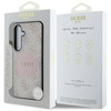 Etui Guess 4G Round Patch Classic Logo MagSafe do Samsung Galaxy S25 różowy