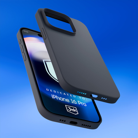 Apple iPhone 16 Pro - 3mk Hardy Silicone MagCase Graphite