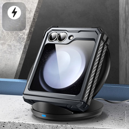 Etui Supcase IBLSN ArmorBox na Samsung Galaxy Z Flip 6 - czarne