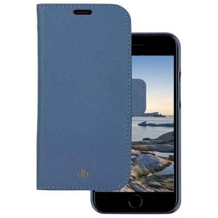 Etui dbramante 1928 New York 2w1 Wallet do iPhone 7/8/SE 2020/SE 2022 niebieski/marine blue