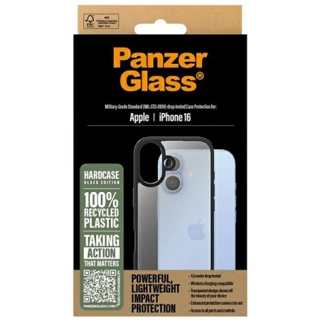 PanzerGlass HardCase iPhone 16 6,1&quot; schwarz/schwarz 1295