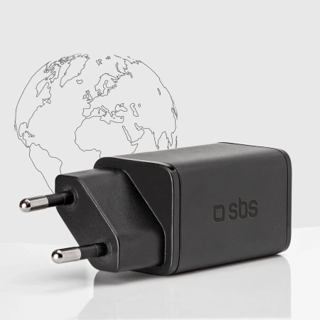 Ładowarka sieciowa SBS TETRGAN1C45W 45W GaN USB-C z Power Delivery - czarna