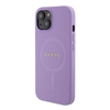 Guess GUHMP15SPSAHMCU iPhone 15 6,1&quot; lila/lila Hardcase Saffiano MagSafe