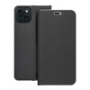 Kabura LUNA Book Carbon do IPHONE 15 Plus czarny