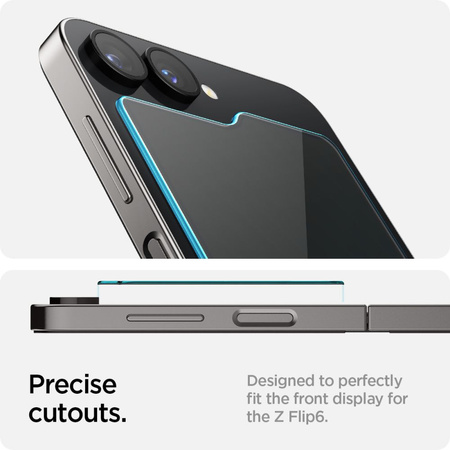 Spigen Glas.tR EZ Fit gehärtetes Glas für Samsung Galaxy Z Flip 6 - 2 Stk.