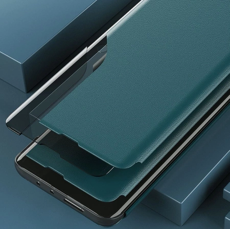 Eco Leather View Case elegancki futerał etui z klapką i funkcją podstawki Samsung Galaxy A72 4G zielony