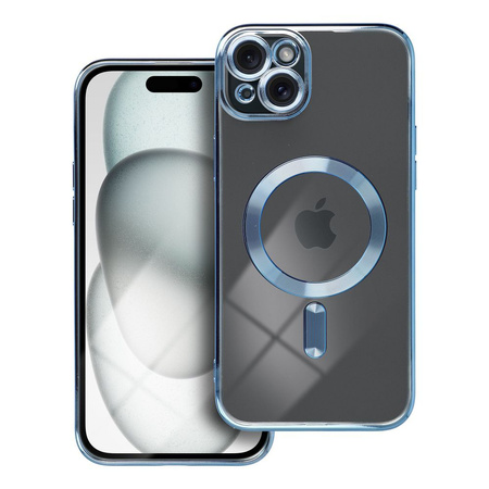 Futerał Electro Mag Cover kompatybilny z MagSafe do IPHONE 15 PLUS niebieski