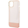 Oryginalne Etui IPHONE 14 PLUS Guess Hardcase Translucent różowe