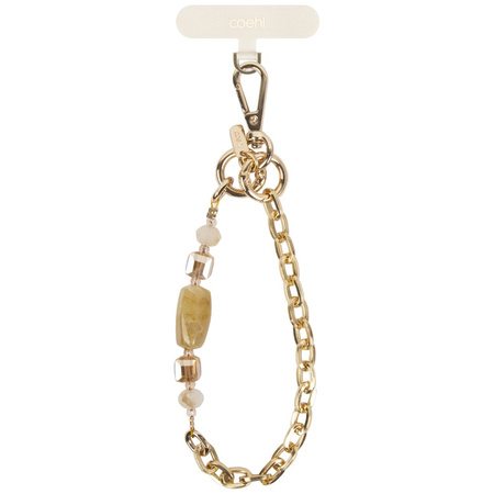 Uniwersalna smycz do telefonu 2w1 UNIQ   Coehl Caryne kremowy