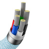 Baseus Crystal Shine Series USB Typ C Kabel - Lightning Ladeleistung 20 W 1,2 m blau (CAJY001303)