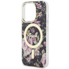 Guess GUHMP14LHCFWSK iPhone 14 Pro 6.1" schwarz/schwarz Hardcase Flower MagSafe