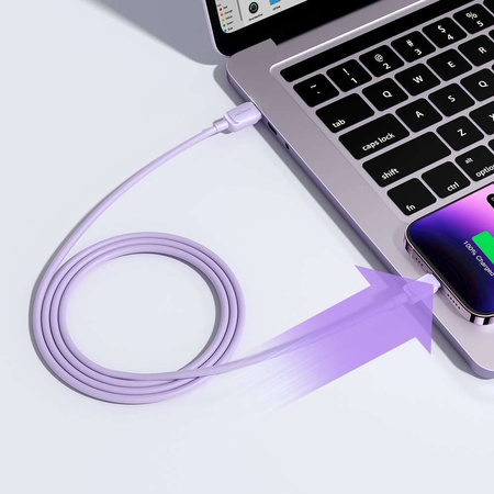 Lightning - USB 2,4A-Kabel 1,2 m Joyroom S-AL012A14 - lila