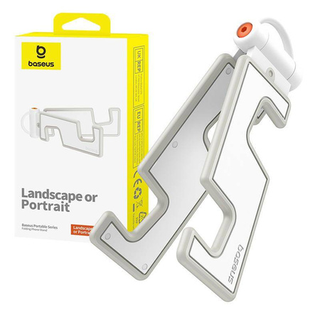 Baseus Portable fold-out phone stand - white