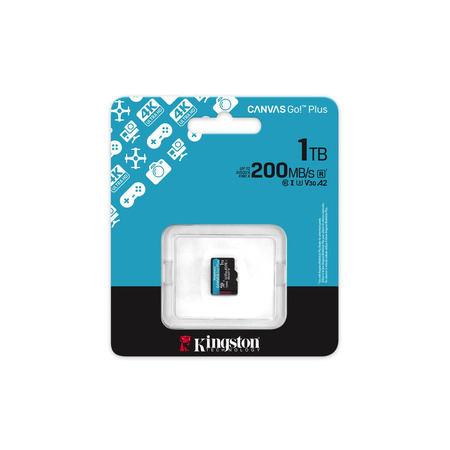Kingston karta pamięci 1TB microSDXC Canvas Go Plus Gen4 200MB/s A2 U3 V30