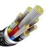 Kabel USB C - USB C 480Mb/s 240W 3m Baseus Tungsten Gold CAWJ040101 - czarny