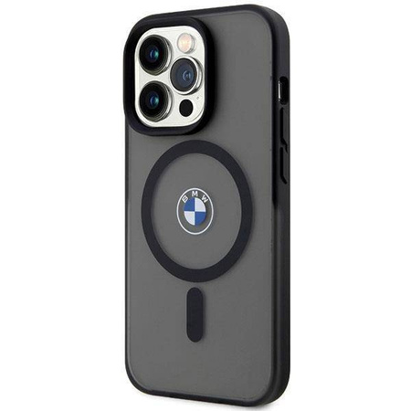 Hülle BMW BMHMP14LDSLK iPhone 14 Pro 6,1" schwarz/schwarz Hardcase Signature MagSafe