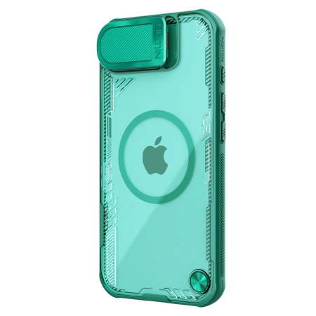 Nillkin Iceblade Prop Magnetische Hülle mit Kameraabdeckung und Ständer für iPhone 16e - Grün