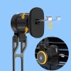 Wozinsky WCT5-6S2Y Autohalterung mit Qi/MagSafe 15W induktivem Ladegerät für Lüftungsschlitze - Schwarz