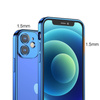 Joyroom New Beauty Series ultra cienkie przezroczyste etui z metaliczną ramką do iPhone 12 Pro niebieski (JR-BP743)