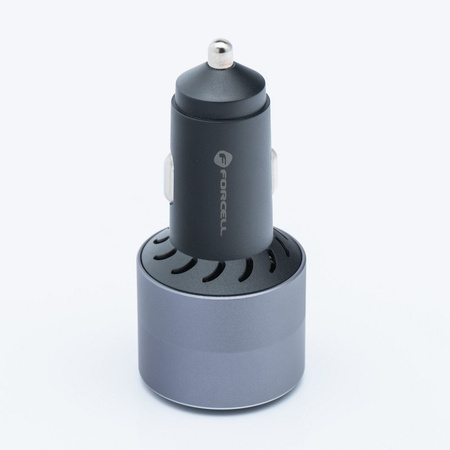 FORCELL F-ENERGY Alu - ładowarka samochodowa 85W PD+QC4.0+SAM SFC 2.0, 2xUSB C+USB A