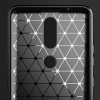 Carbon Case Flexible Cover TPU Case for Nokia 2.4 black