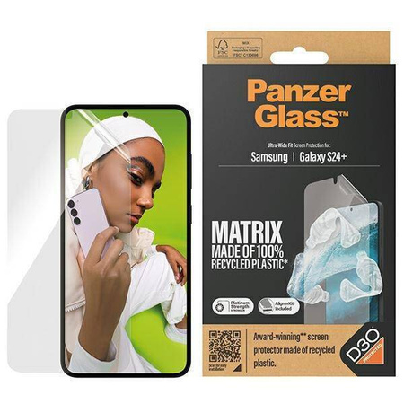 PanzerGlass szkło hartowane Ultra-Wide Fit D30 z aplikatorem do Samsung Galaxy S24 Plus