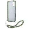 Etui Guess IML Flowers Allover Electro With Pearl Strap MagSafe na iPhone 16 - zielone
