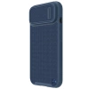 Nillkin Textured S Case für iPhone 14 Plus, gepanzerte Hülle mit Kameraabdeckung, blau