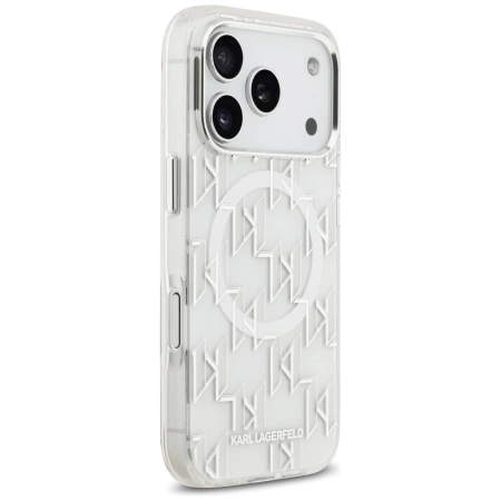 Etui Karl Lagerfeld IML KL Monogram MagSafe na iPhone 17 Pro - białe
