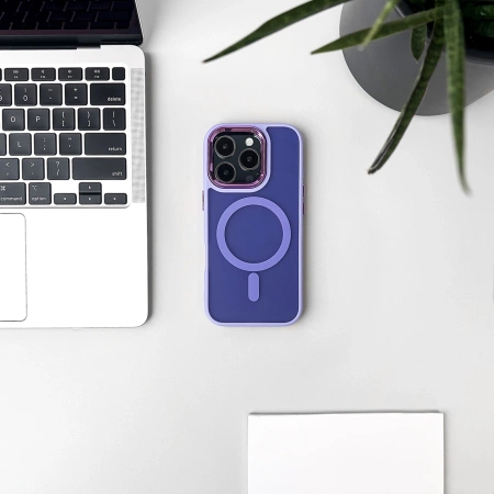 Wozinsky Fashion Case MagSafe for Samsung Galaxy S25 - purple