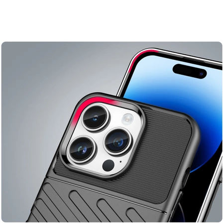 Thunder Case etui iPhone 14 Pro Max pancerny pokrowiec czarny