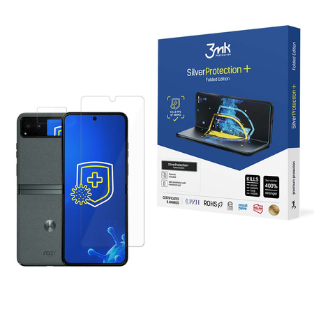 3MK SilverProtect+ Motorola Razr 2023/ Razr 40 Folded Edition Folia Antymikrobowa montowana na mokro