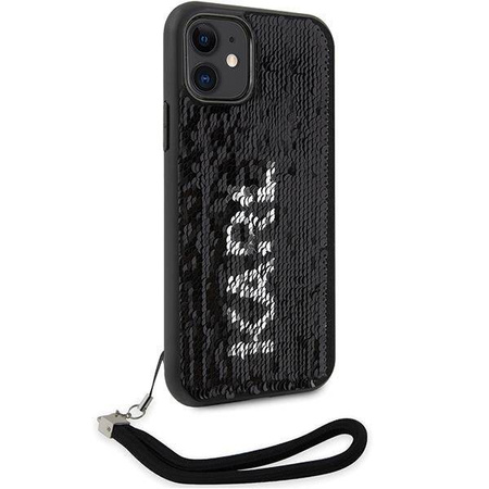 Karl Lagerfeld KLHCN61PSQRKS iPhone 11 / Xr 6.1&quot; silver/silver hardcase Sequins Cord