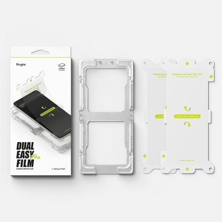 FOLIA OCHRONNA RINGKE DUAL EASY PRO 2-PACK GALAXY Z FLIP 7 CLEAR