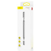 Baseus Golden Cudgel dwustronny pojemnościowy rysik disc stylus + żelopis długopis srebrny (ACPCL-0S)